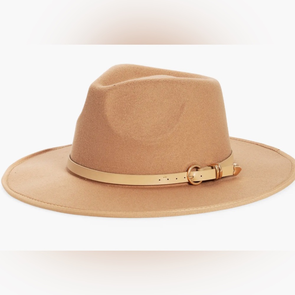 Nordstrom Buckle Accent Rancher Hat in Camel *NWT*